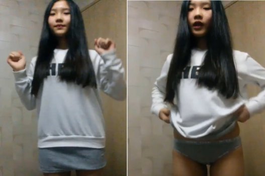 Em gái non tơ mơn mởn nhảy siêu dẻo